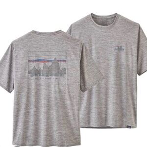 Patagonia Capilene Cool Daily Graphic Gray Short Sleeve Tee Medium